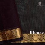 Silk Cotton Sarees Simple – Seafoam Green SAS35977 - Image 3