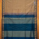 Silk Cotton Sarees Simple – Dark Beige SAS35982 - Image 4