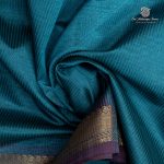 Silk Cotton Sarees Simple – Seafoam Blue SAS35983 - Image 2