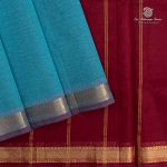 Silk Cotton Sarees Simple – Seafoam Blue SAS35983