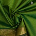 Silk Cotton Sarees Simple – Kelly Green SAS35984 - Image 2