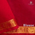 Silk Cotton Sarees Simple – Dual Shade Blue SAS35985 - Image 3