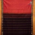 Silk Cotton Sarees Simple – Pinkish Orange SAS35986 - Image 4