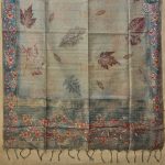 Semi Tussar Fancy Sarees -  Bluish Grey SASMS35989