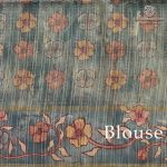 Semi Tussar Fancy Sarees -  Bluish Grey SASMS35989 - Image 3