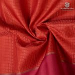 Semi Tussar Fancy Sarees -  Red Orange SASMS35993 - Image 2