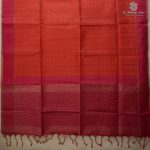 Semi Tussar Fancy Sarees -  Red Orange SASMS35993