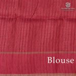 Semi Tussar Fancy Sarees -  Red Orange SASMS35993 - Image 3
