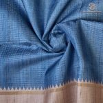 Semi Tussar Fancy Sarees -  Dusky Blue SASMS36001 - Image 2