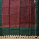 Semi Tussar Fancy Sarees -  Dark Brown SASMS36010