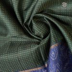 Semi Tussar Fancy Sarees -  Dark Green SASMS36011 - Image 2
