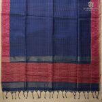 Semi Tussar Fancy Sarees -  Dark Navy Blue SASMS36013