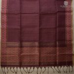 Semi Tussar Fancy Sarees - Chocolate Brown SASMS36020