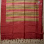 Semi Tussar Fancy Sarees - Pastel Red SASMS36026