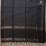 Semi Tussar Fancy Sarees - Black SASMS36042