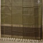 Semi Tussar Fancy Sarees - Army Green SASMS36043