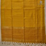 Semi Tussar Fancy Sarees - Dark Yellow SASMS36045