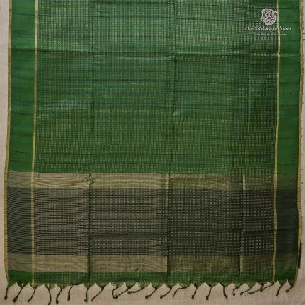 Semi Tussar Fancy Sarees - Dark Green SASMS36049