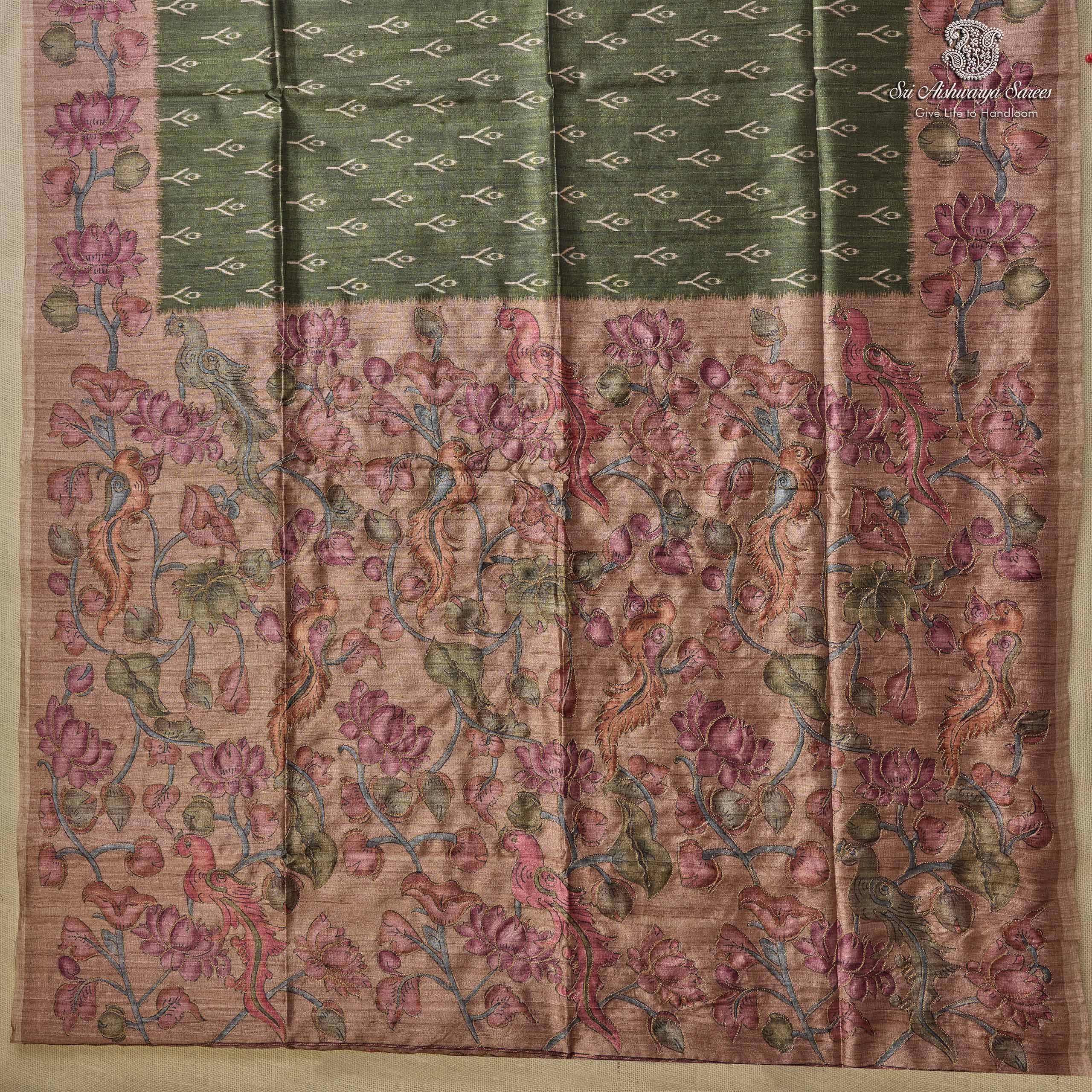 36076 Fancy Saree - Green SASMS36076 - Image 1
