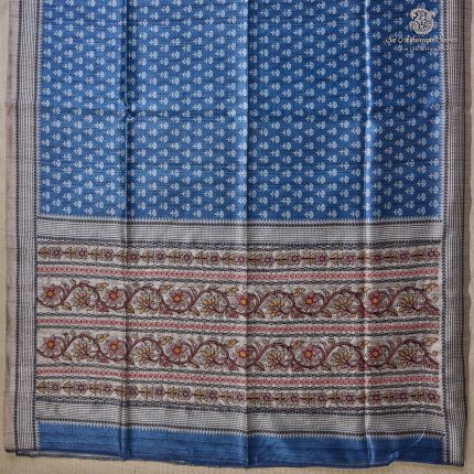 Fancy Saree - Blue SASMS360113