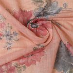 Fancy Linen Sarees - Light Orange SASMS36121 - Image 2