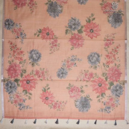 Fancy Linen Sarees - Light Orange SASMS36121