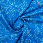 Printed Cotton Sarees - Deep Sky Blue SASC0036137 - Image 2