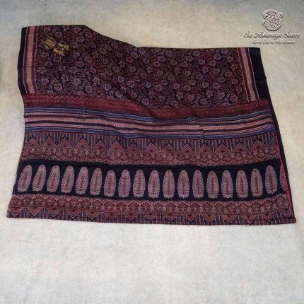 Printed Cotton Sarees - Black SASC0036138