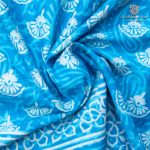 Printed Cotton Sarees - Light Blue SASC0036147 - Image 2