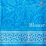 Printed Cotton Sarees - Light Blue SASC0036147 - Image 3