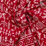 Printed Cotton Sarees - Maroon SASC0036149 - Image 2