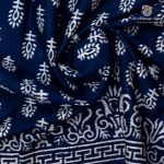 Printed Cotton Sarees - Royal Blue SASC0036155 - Image 2