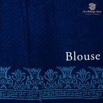 Printed Cotton Sarees - Royal Blue SASC0036155 - Image 3