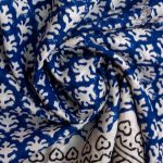 Printed Cotton Sarees - Dark Blue SASC0036159 - Image 2