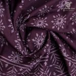 Printed Cotton Sarees - Chocolate Brown SASC0036162 - Image 2