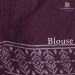 Printed Cotton Sarees - Chocolate Brown SASC0036162 - Image 3