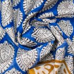 Printed Cotton Sarees - Blue SASC0036163 - Image 2