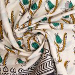 Printed Cotton Sarees - Off White SASC0036170 - Image 2