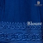 Printed Cotton Sarees - Prussian Blue SASC0036172 - Image 3