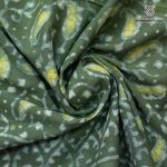 Printed Cotton Sarees - Moss Green SASC0036173 - Image 2