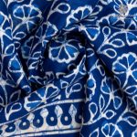 Printed Cotton Sarees - Blue SASC0036181 - Image 2