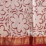 Pure Maheshwari Silk Sarees - Black SASMS36185 - Image 3