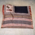 Pure Maheshwari Silk Sarees - Black SASMS36185