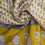 Pure Maheshwari Silk Sarees - Light Yellow SASMS36190 - Image 2