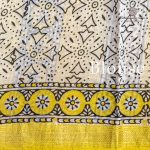 Pure Maheshwari Silk Sarees - Light Olive Green SASMS36198 - Image 3