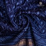 Pure Maheshwari Silk Sarees - Royal Blue SASMS36201 - Image 2