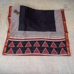 Pure Maheshwari Silk Sarees - Black SASMS36203