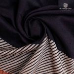 Pure Maheshwari Silk Sarees - Black SASMS36203 - Image 2
