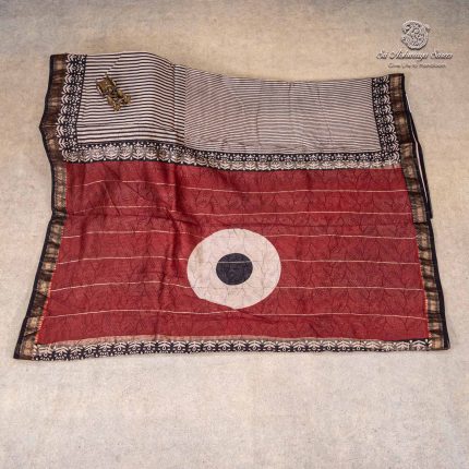 Pure Maheshwari Silk Sarees - Beige SASMS36204