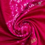 Pure Maheshwari Silk Sarees - Rani Pink SASMS36205 - Image 2